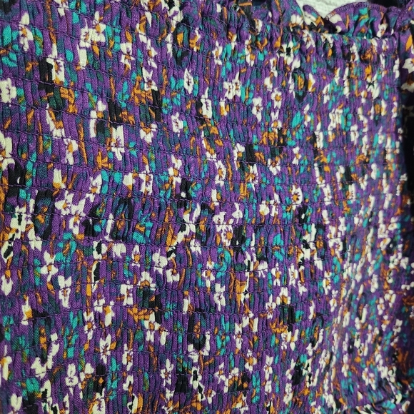 Band of the Free Purple Floral Crop Top, Size S. NWT - Picture 4 of 8